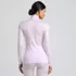 Women's Silk Interlock Turtleneck Long Underwear Top, Back