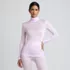 Women's Silk Interlock Turtleneck Long Underwear Top, Front