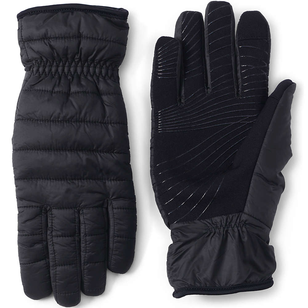 Women's Ultra Lightweight EZ Touch Screen Quilted Gloves, Front