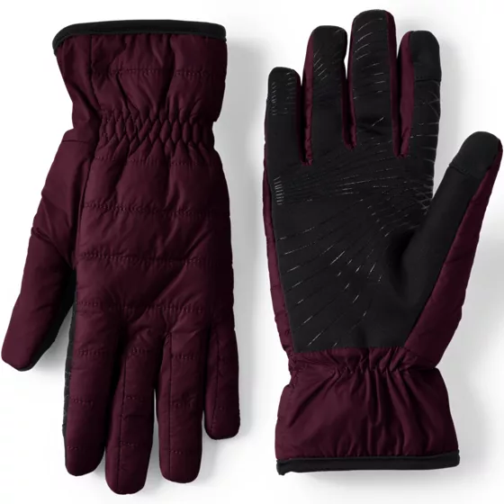 Women's Ultra Lightweight EZ Touch Screen Quilted Gloves - primary