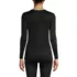Women's Silk Interlock Long Sleeve Crewneck Long Underwear Top, Back