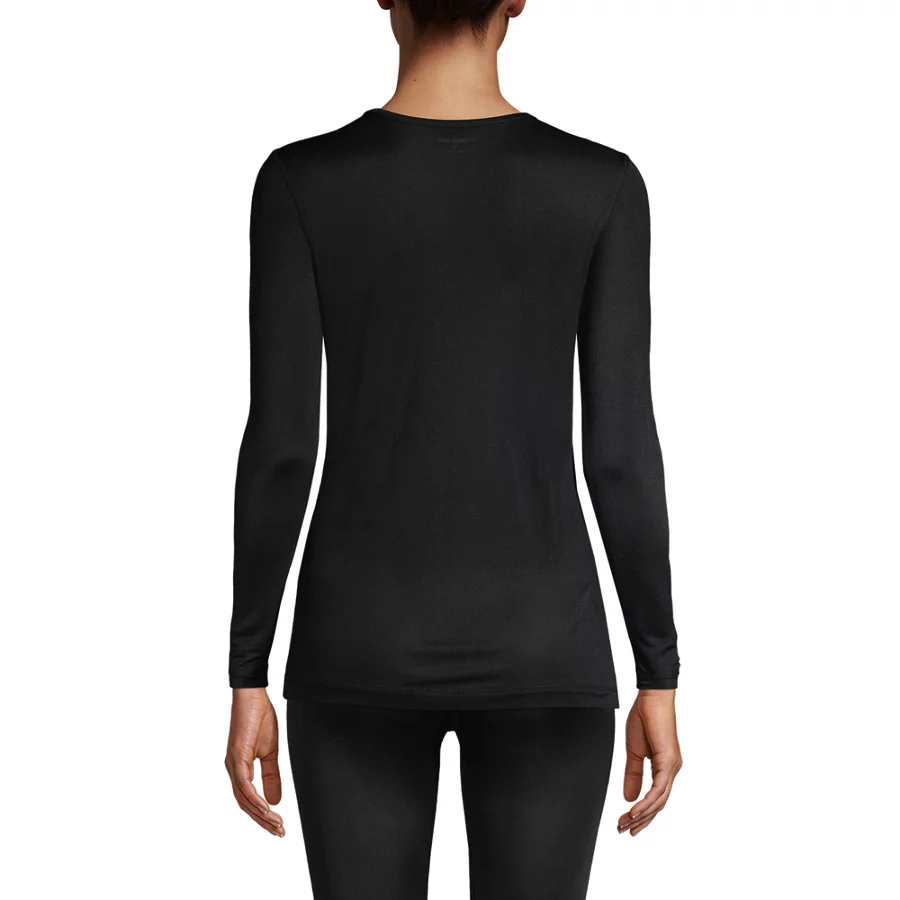 Women's Silk Interlock Baselayer Crewneck Top view 1