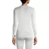 Women's Petite Silk Interlock Long Sleeve Crewneck Long Underwear Top, Back