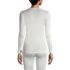 Women's Silk Interlock Long Sleeve Crewneck Long Underwear Top, Back