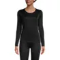 Women's Silk Interlock Long Sleeve Crewneck Long Underwear Top