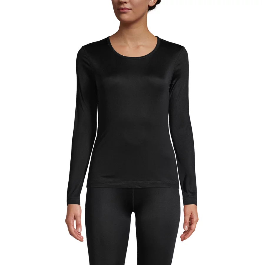 Women's Silk Interlock Baselayer Crewneck Top view 2