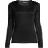 Women's Silk Interlock Long Sleeve Crewneck Long Underwear Top, Front