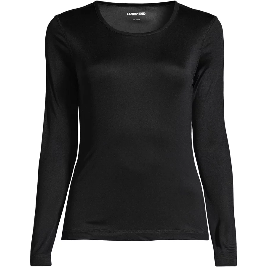 Women's Silk Interlock Baselayer Crewneck Top view 3