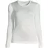 Women's Petite Silk Interlock Long Sleeve Crewneck Long Underwear Top, Front