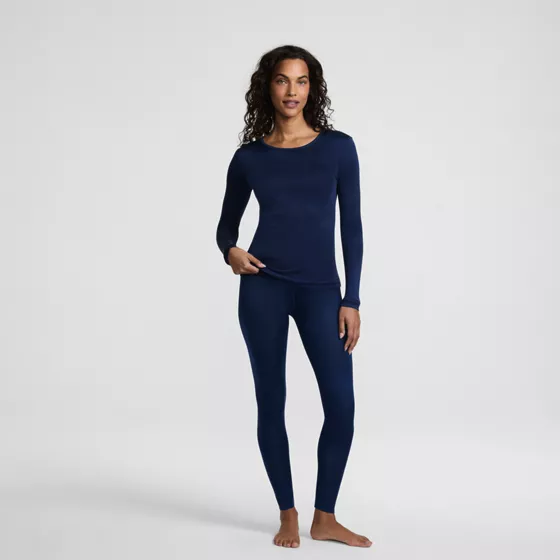 Women's Silk Interlock Baselayer Crewneck Top - primary