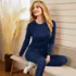 Women's Silk Interlock Long Sleeve Crewneck Long Underwear Top, alternative image