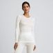 Women's Silk Interlock Long Sleeve Crewneck Long Underwear Top, Front