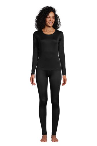 Women's Lightweight Silk Interlock Long Johns | Lands' End