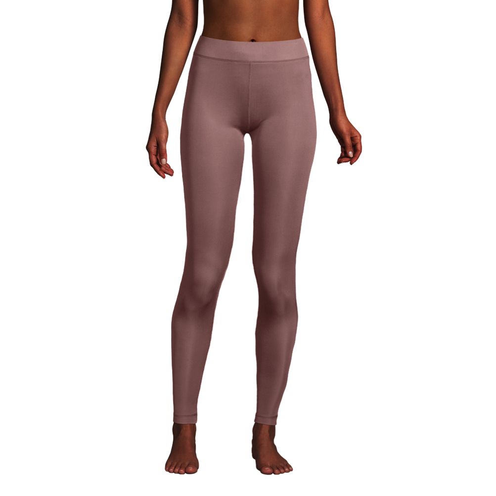Ladies Charcoal Melange Thermal Leggings - FineBrandz
