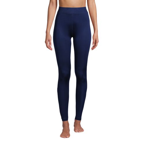 Lands' End Women's Silk Interlock Thermal Pants Base Layer Long