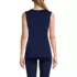 Women's Petite Silk Interlock Thermal Long Underwear Base Layer Tank Top, Back