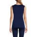 Women's Silk Interlock Tank Top Sleeveless Long Underwear Top, Back