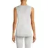 Women's Silk Interlock Tank Top Sleeveless Long Underwear Top, Back
