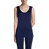 Women's Petite Silk Interlock Thermal Long Underwear Base Layer Tank Top, Front