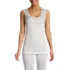 Women's Silk Interlock Tank Top Sleeveless Long Underwear Top, Front