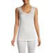 Women's Silk Interlock Tank Top Sleeveless Long Underwear Top, Front