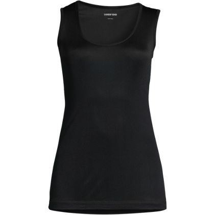Women's Silk Interlock Tank Top Sleeveless Long Underwear Top - image 3