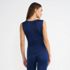 Women's Petite Silk Interlock Thermal Long Underwear Base Layer Tank Top, Back