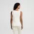 Women's Petite Silk Interlock Thermal Long Underwear Base Layer Tank Top, Back