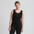 Women's Silk Interlock Tank Top Sleeveless Long Underwear Top, Front