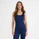 Women's Silk Interlock Tank Top Sleeveless Long Underwear Top, Front