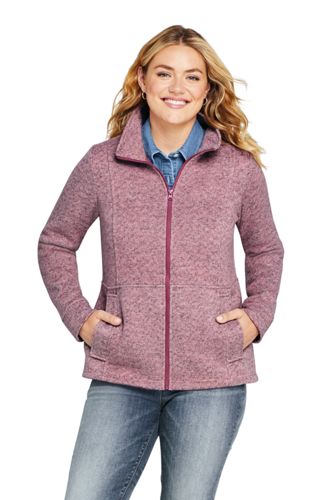 ladies plus size fleece jackets