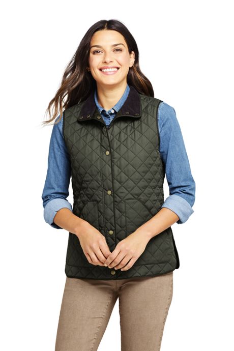 Women S Insulated Quilted Barn Vest Coats Jackets Parkas