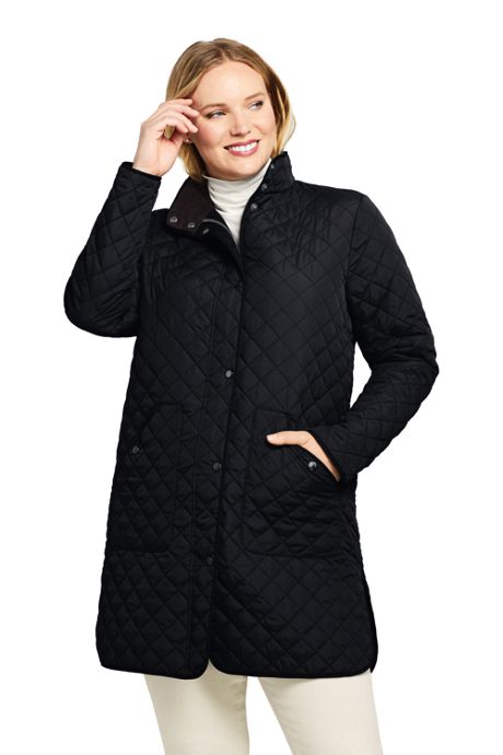 Women S Plus Size Insulated Quilted Barn Coat Plus Size Coats