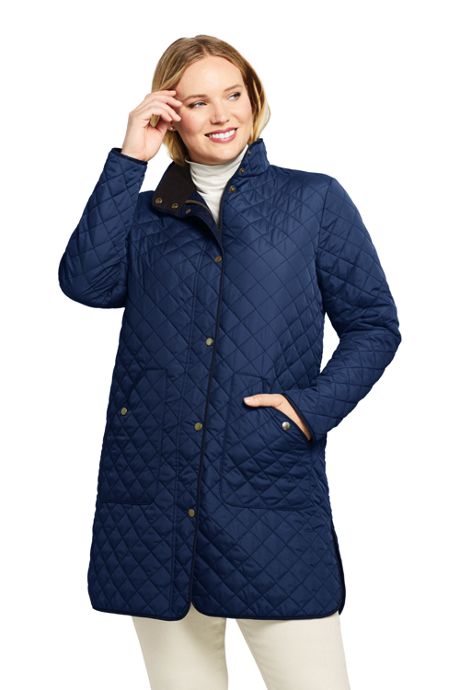 Women S Plus Size Insulated Quilted Barn Coat Plus Size Coats