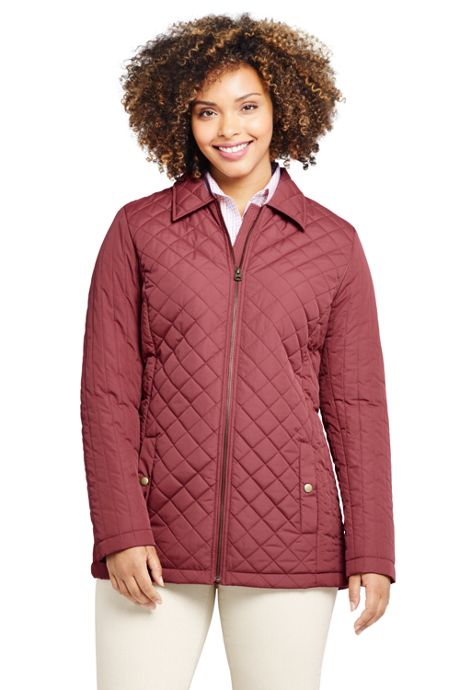 Women S Plus Size Insulated Quilted Barn Jacket Plus Size Jackets