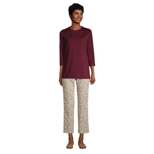 Tunique Manches 3/4 en Coton Supima, Femme Stature Standard image number 3