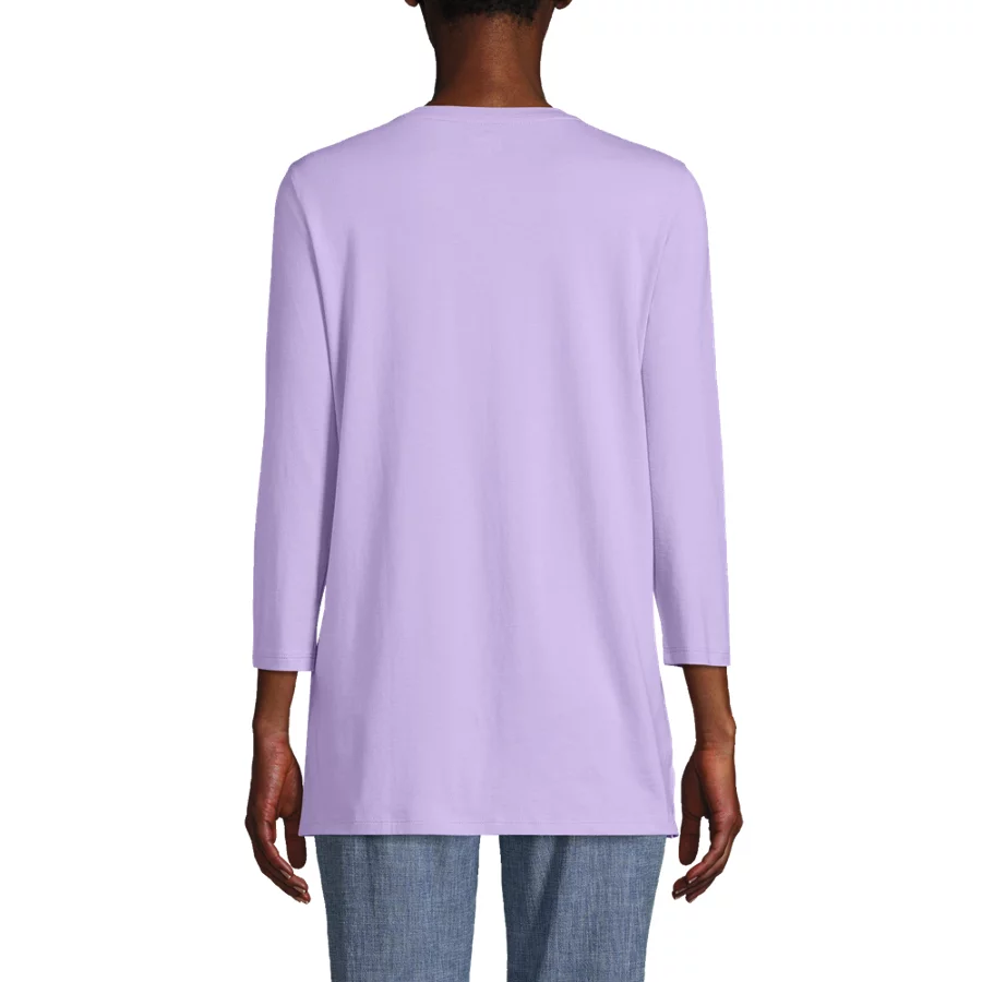 Women's Supima Crew Neck Tunic view 3