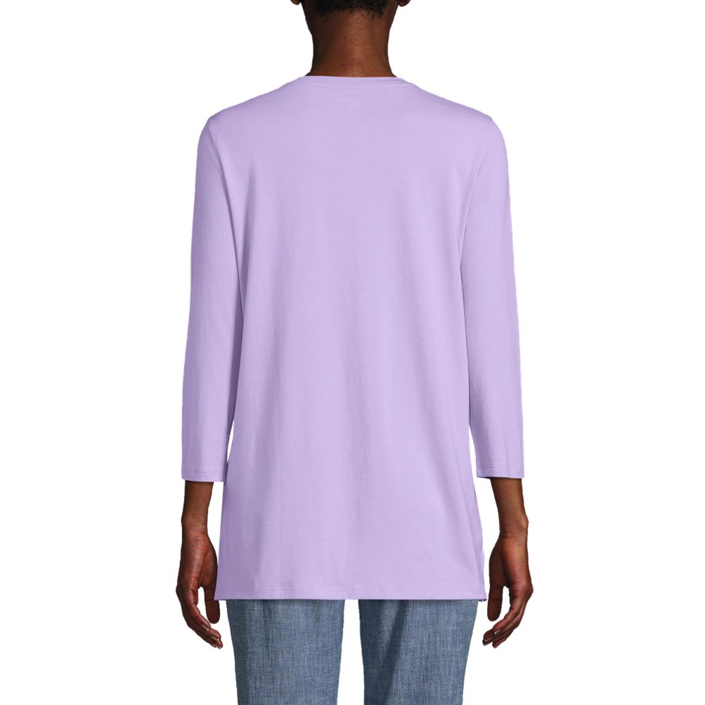 Women's 3/4 Sleeve Cotton Supima Tunic | Lands' End
