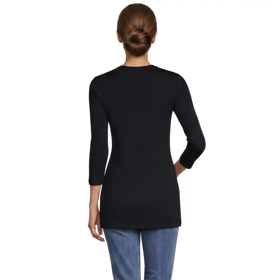 Women's 34 Sleeve Cotton Supima Tunic view 4