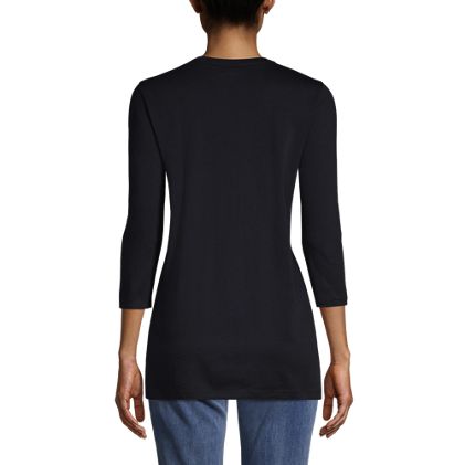 Women's 3/4 Sleeve Cotton Supima Tunic - image 2