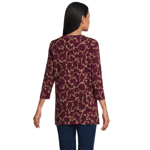Rich Burgundy Floral Vine