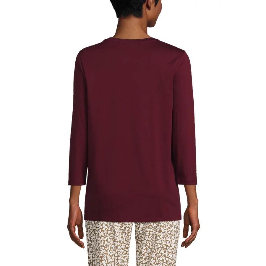 Women's Supima Crew Neck Tunic view 3