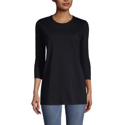 Women's 3/4 Sleeve Cotton Supima Tunic - image 1