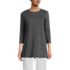 Women's Petite 3/4 Sleeve Cotton Supima Tunic, Front