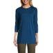 Women's Petite 3/4 Sleeve Cotton Supima Tunic, Front