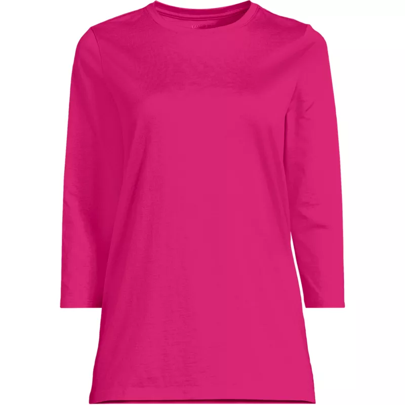 Women's 3/4 Sleeve Cotton Supima Tunic, Front
