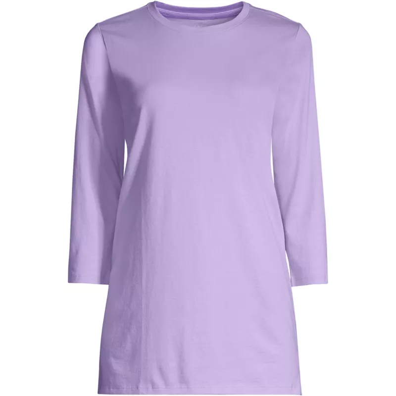 Women's 3/4 Sleeve Cotton Supima Tunic, Front