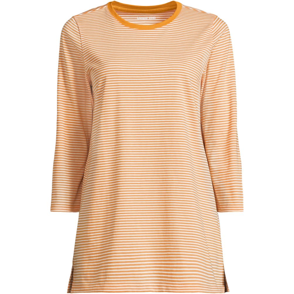 Women's 3/4 Sleeve Cotton Supima Tunic | Lands' End