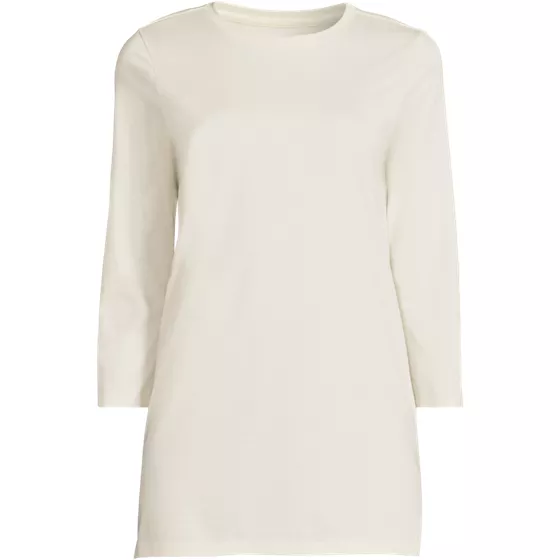 Women's 3/4 Sleeve Cotton Supima Tunic - primary