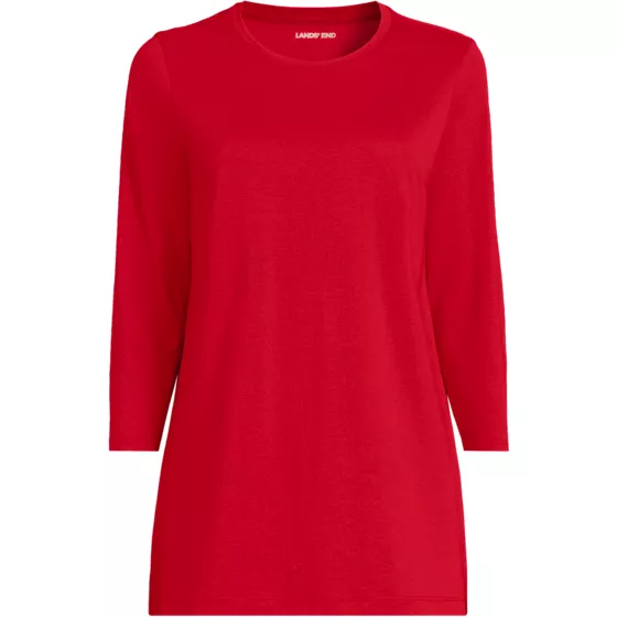 Women's 3/4 Sleeve Cotton Supima Tunic - primary